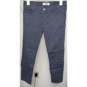 American Rag Cie Pants Blue Floral Print junior Women Size 13-S